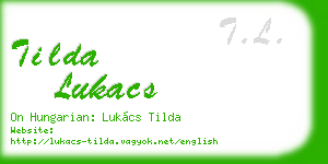 tilda lukacs business card